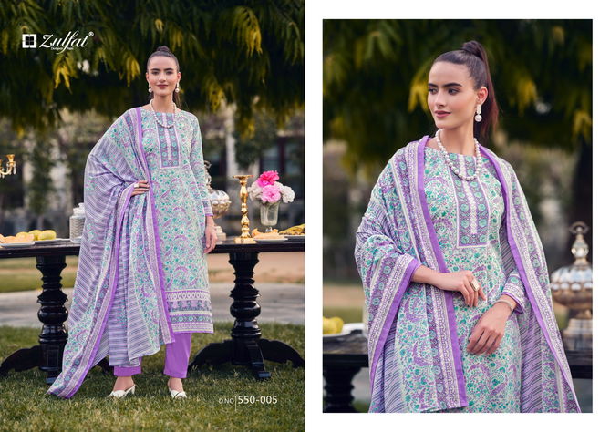 Hakoba 550 By Zulfat Summer Special Printed Cotton Dress Material Wholesale Price In Surat
